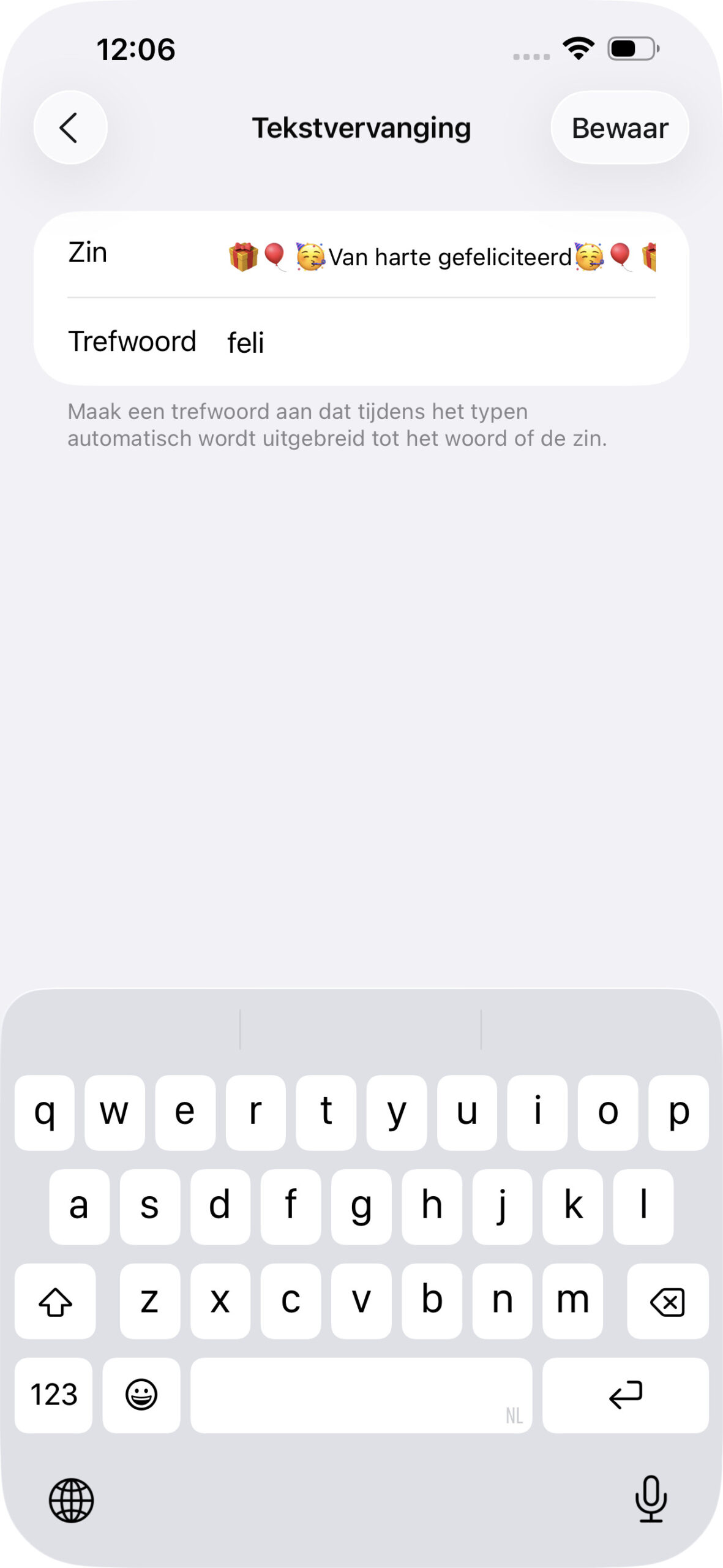 Instructiefoto: Maak je eigen sneltoetsen