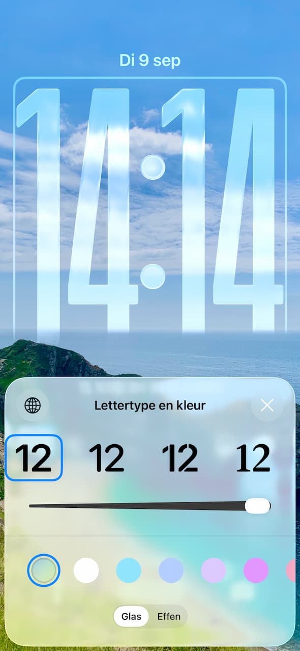 Glazen of effen look