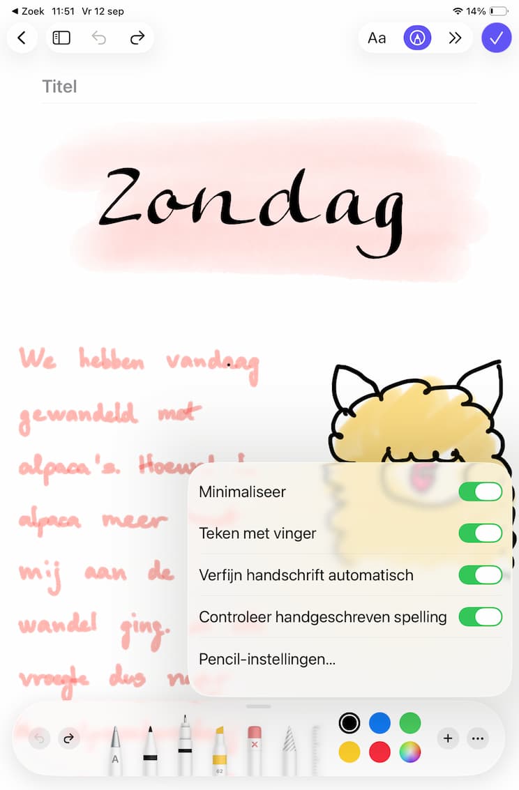 Handige instellingen voor je Pencil