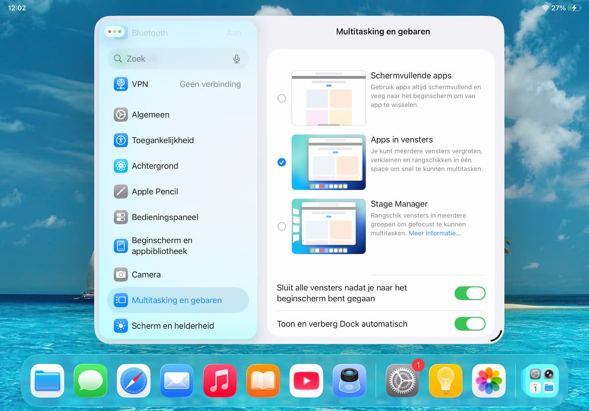 Multitasking en gebaren