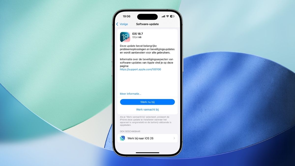 iOS 18.7 en en iOS 26
