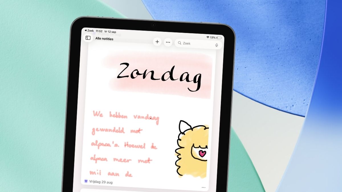 Dagboek: tekenen en schrijven in iOS 26