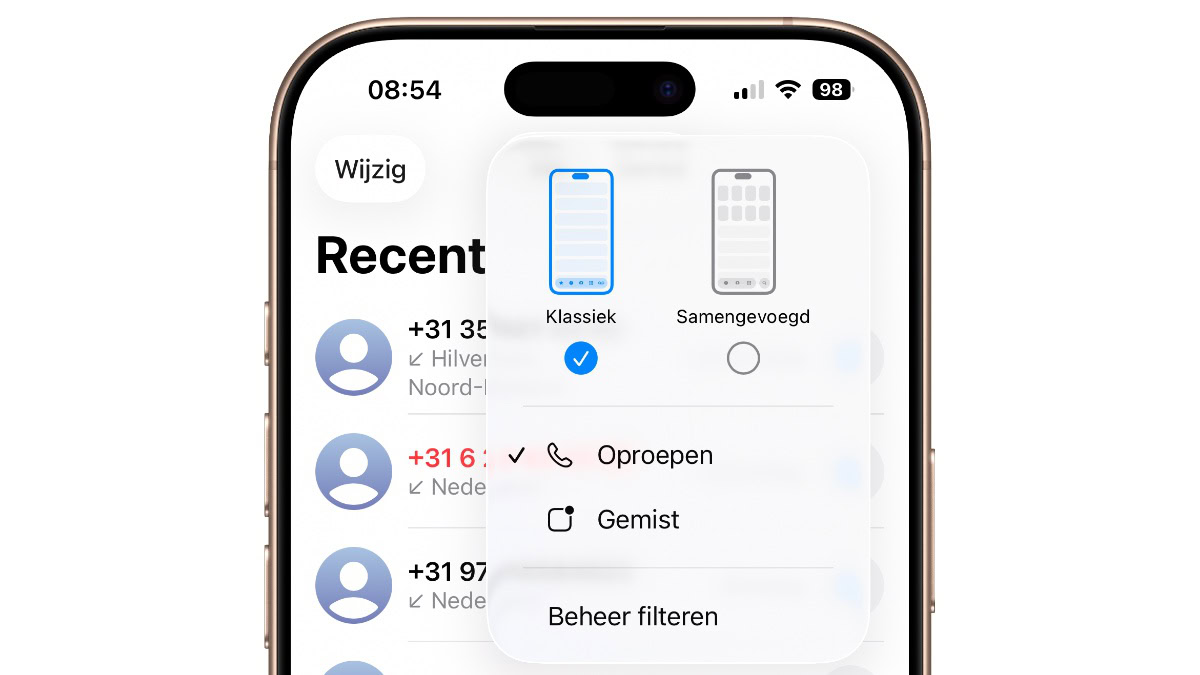 iOS 26 favorieten kwijt