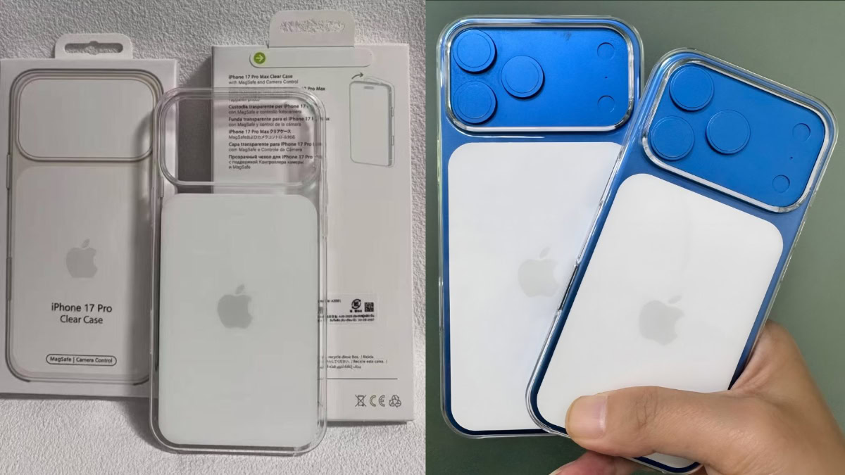 Transparante hoesjes iPhone 17 Pro, zowel om een iPhone als ernaast