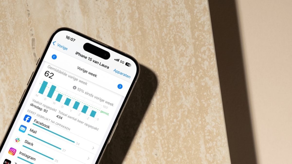 Hoe vaak pak jij je iphone op