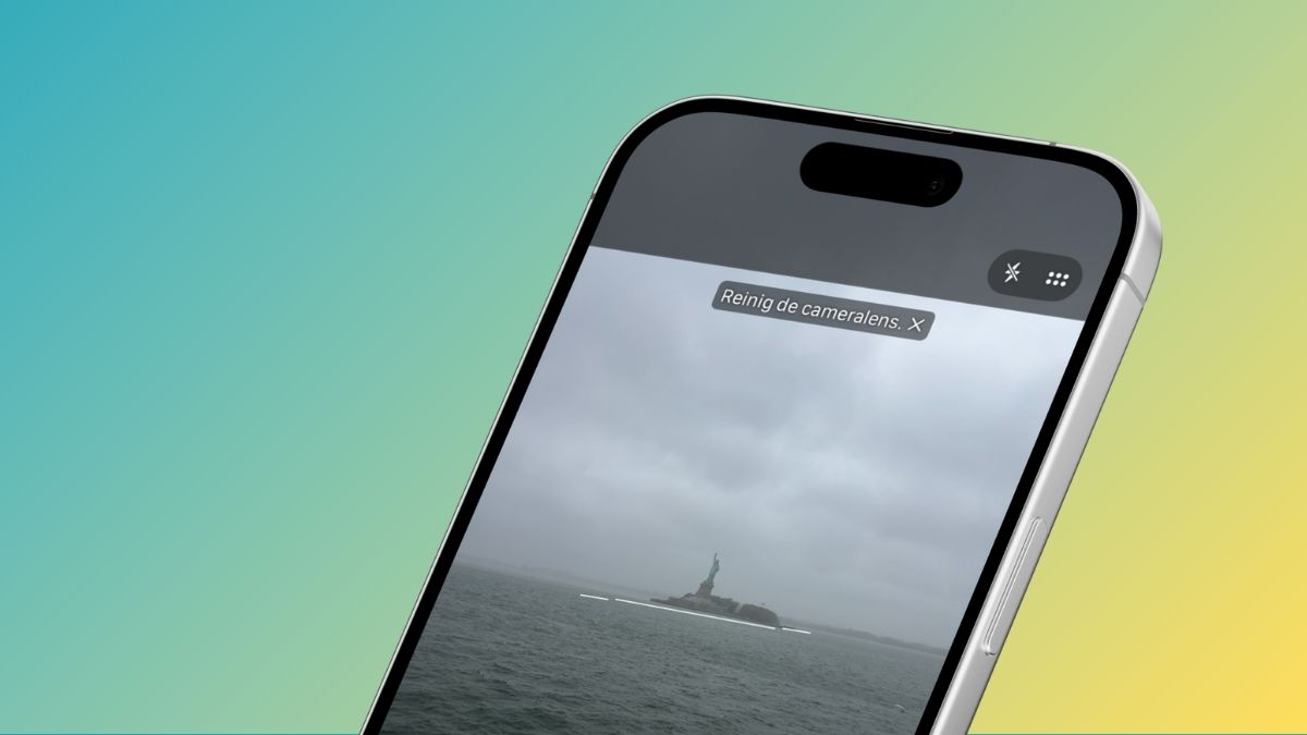 Reinig de cameralens