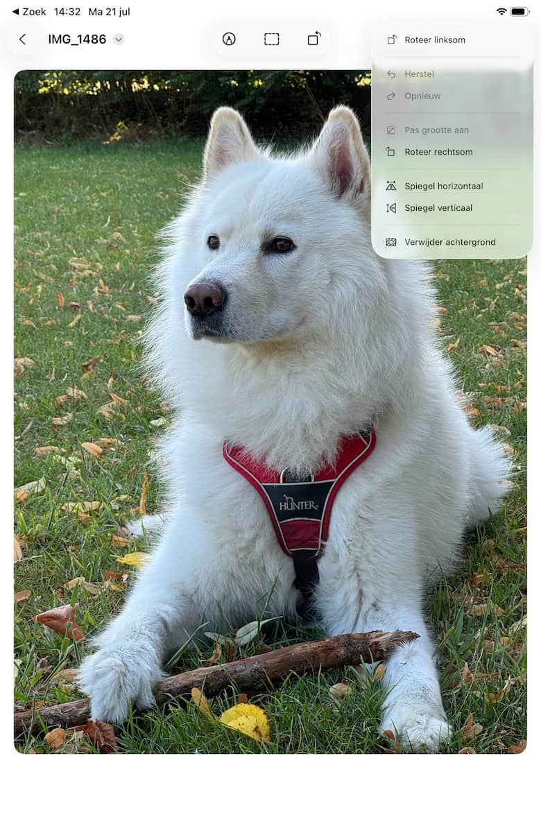 Instructiefoto: Bewerkingen