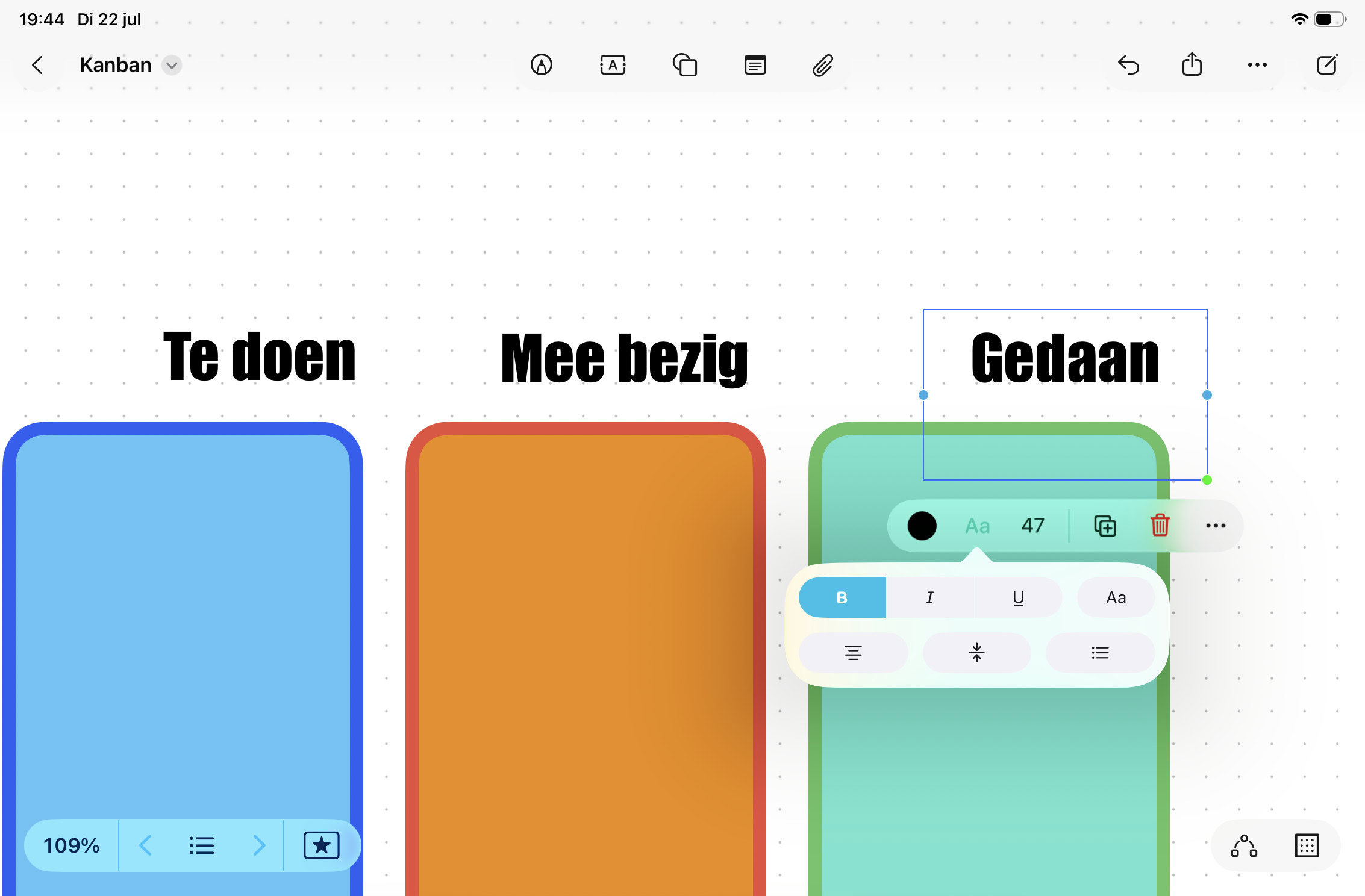 Instructiefoto: Drie fases
