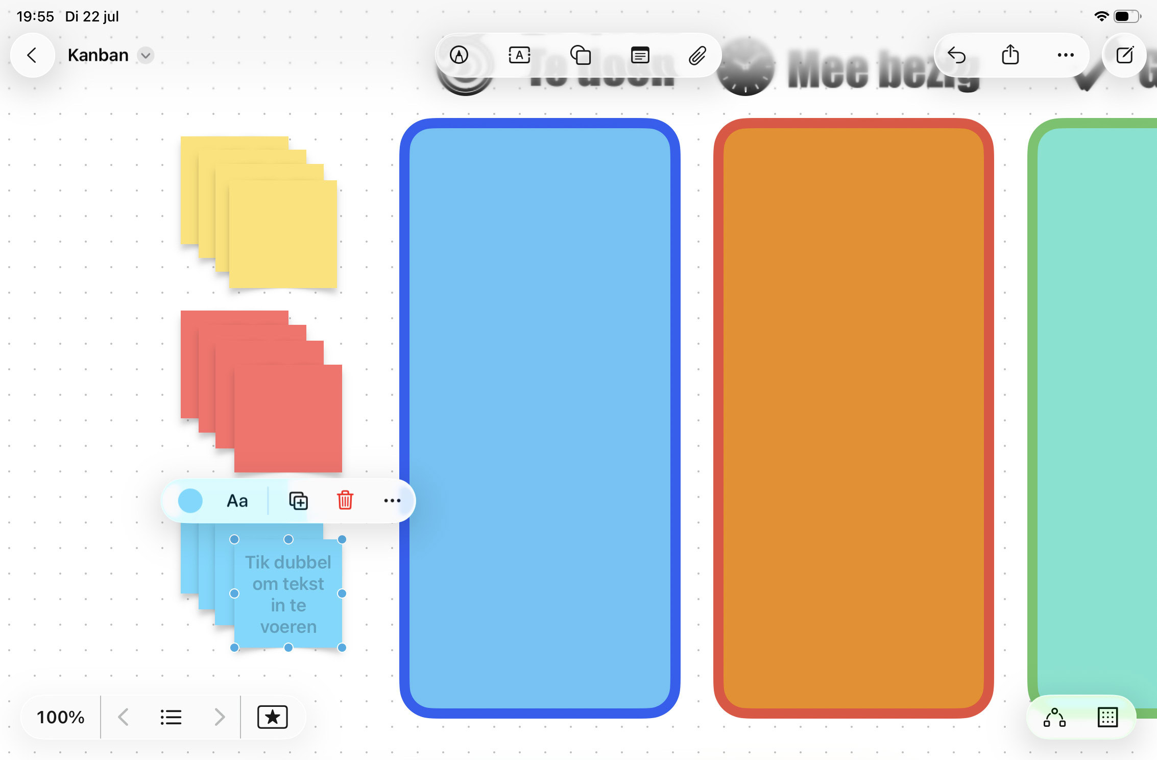 Instructiefoto: Post-its