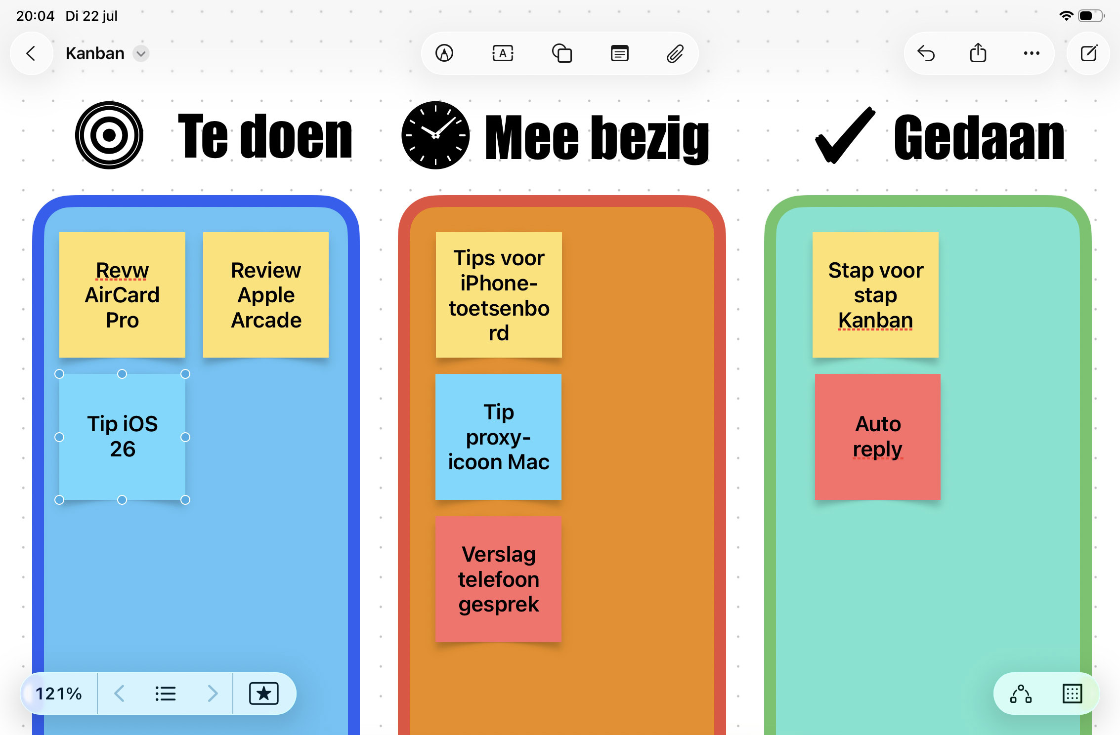 Instructiefoto: Taken