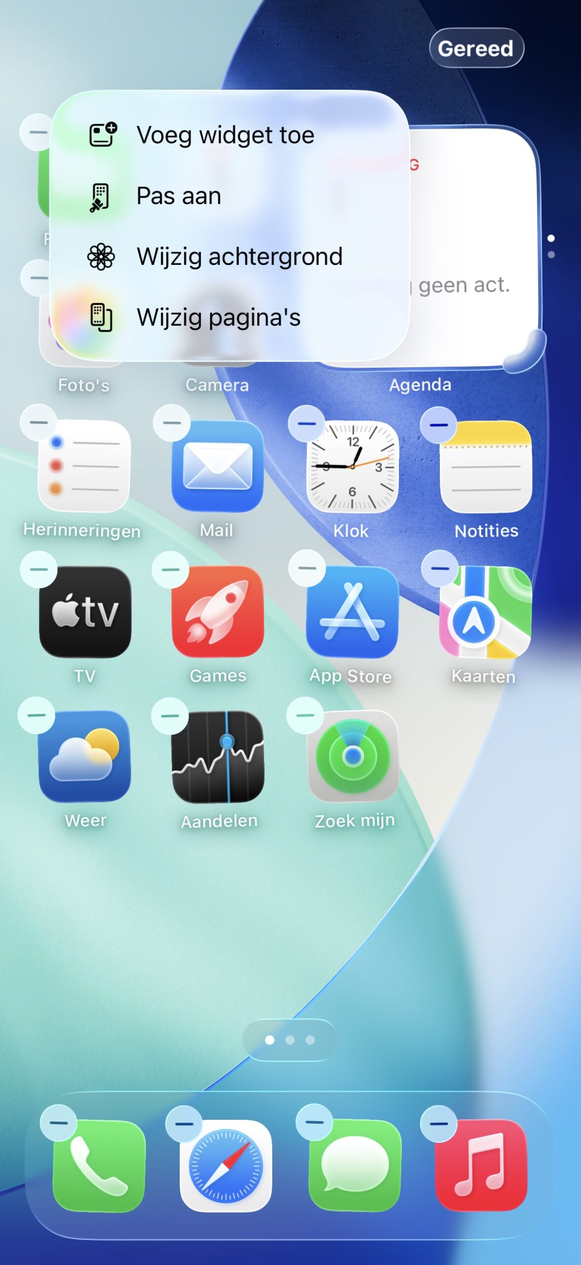 Instructiefoto: Voeg widget toe