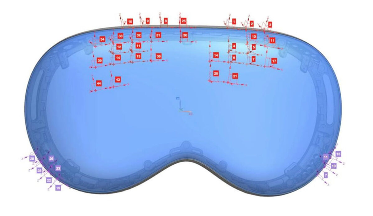 gelekte afbeelding FCC Apple Vision Pro