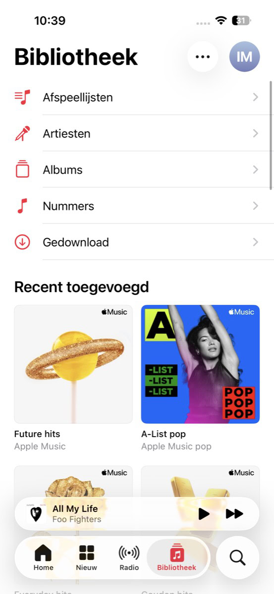 Instructiefoto: Ga naar Bibliotheek 