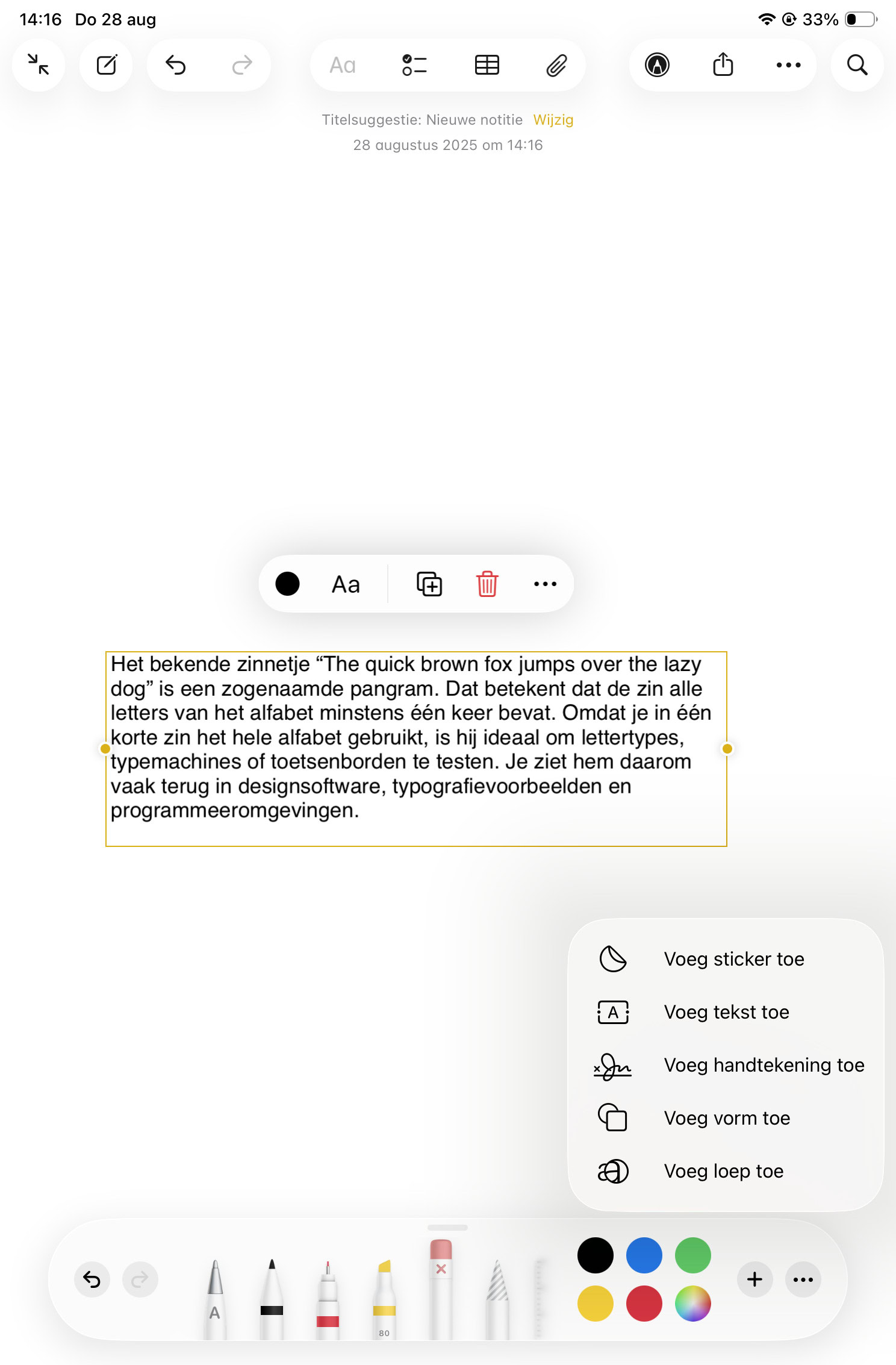 Instructiefoto: Voeg tekst toe