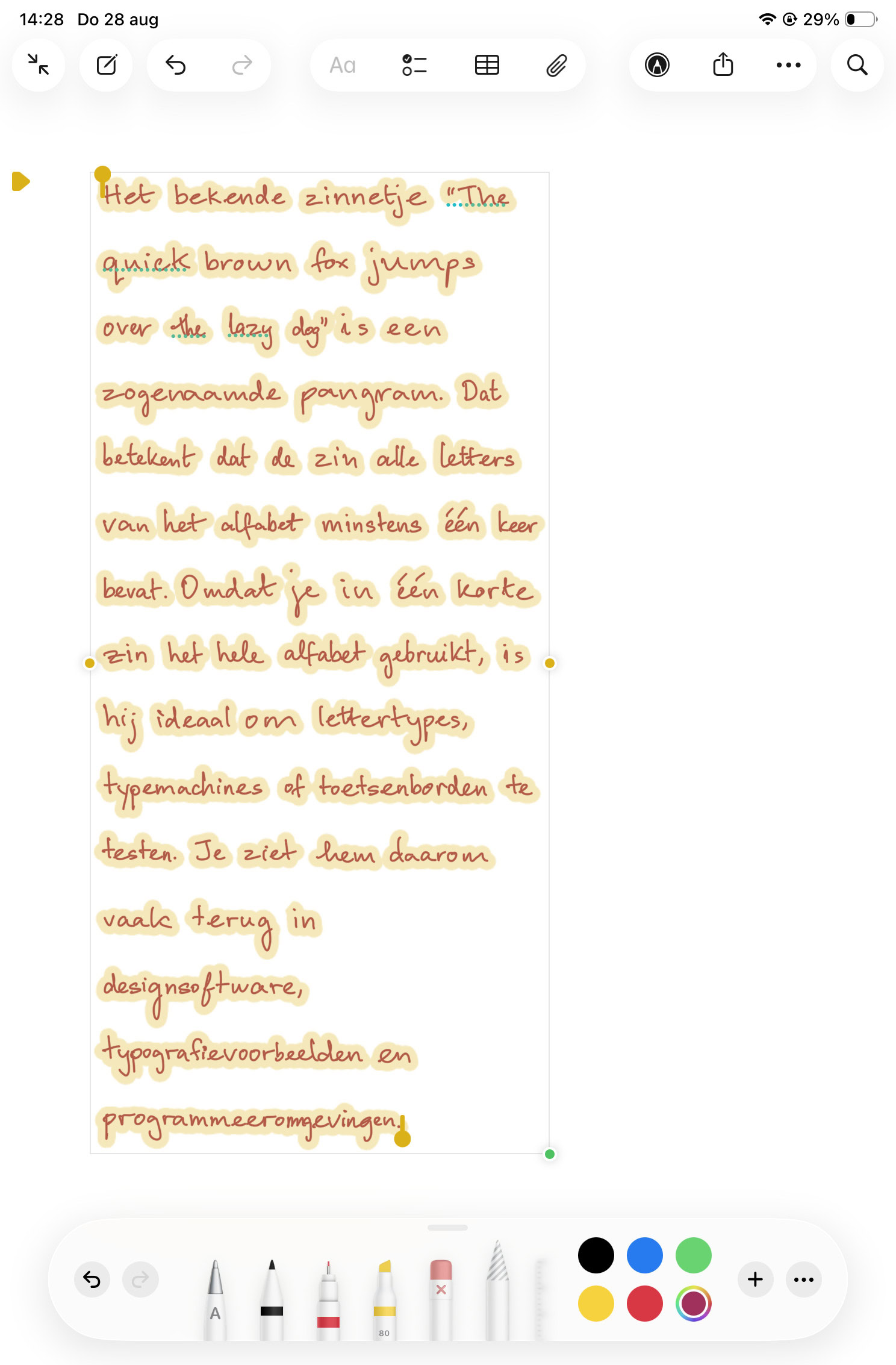 Instructiefoto: Positie en formaat