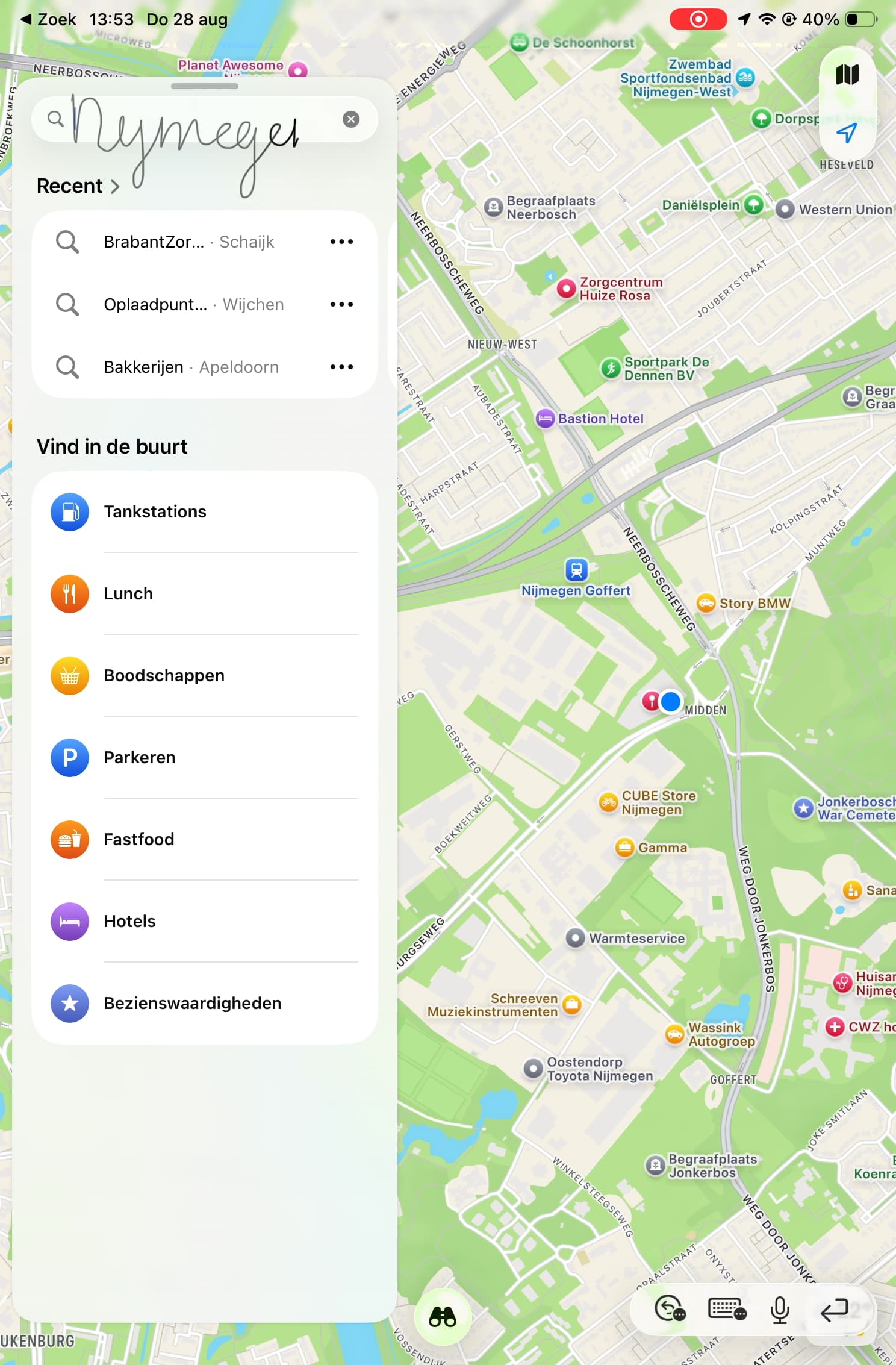 Instructiefoto: Ook in andere tekstvelden