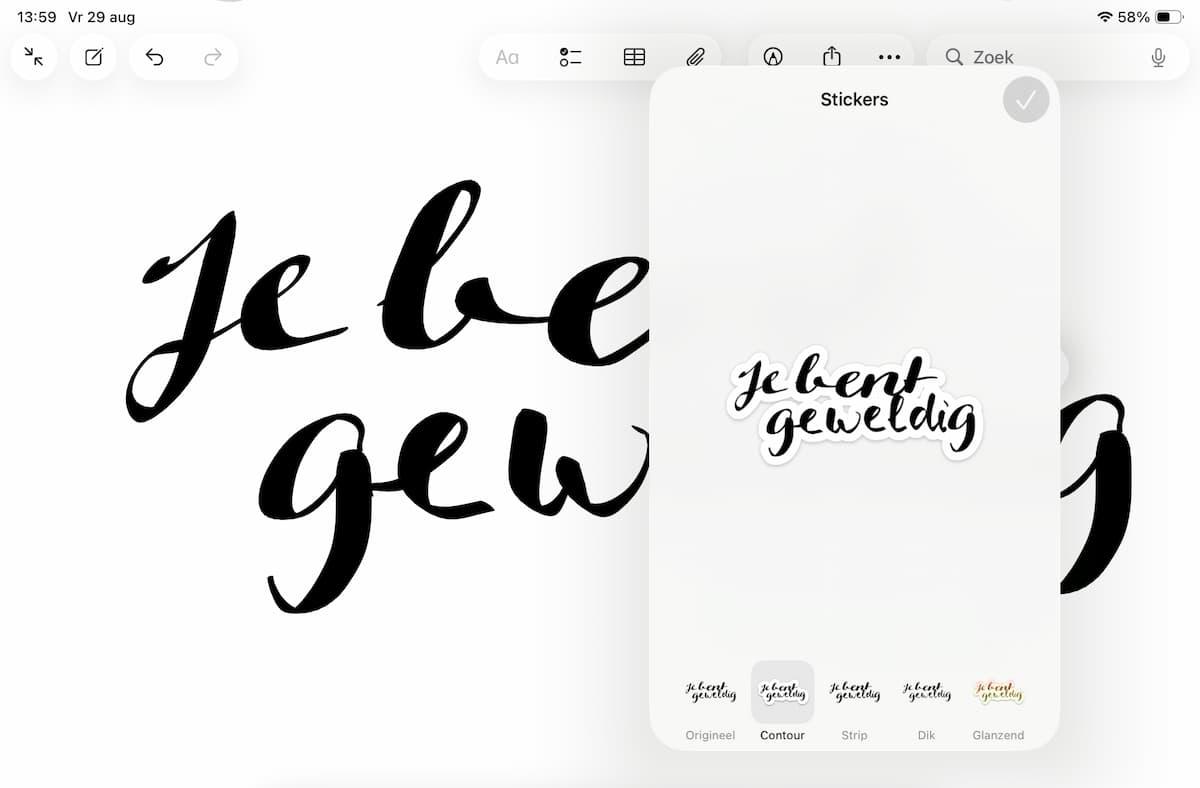Instructiefoto: Effecten