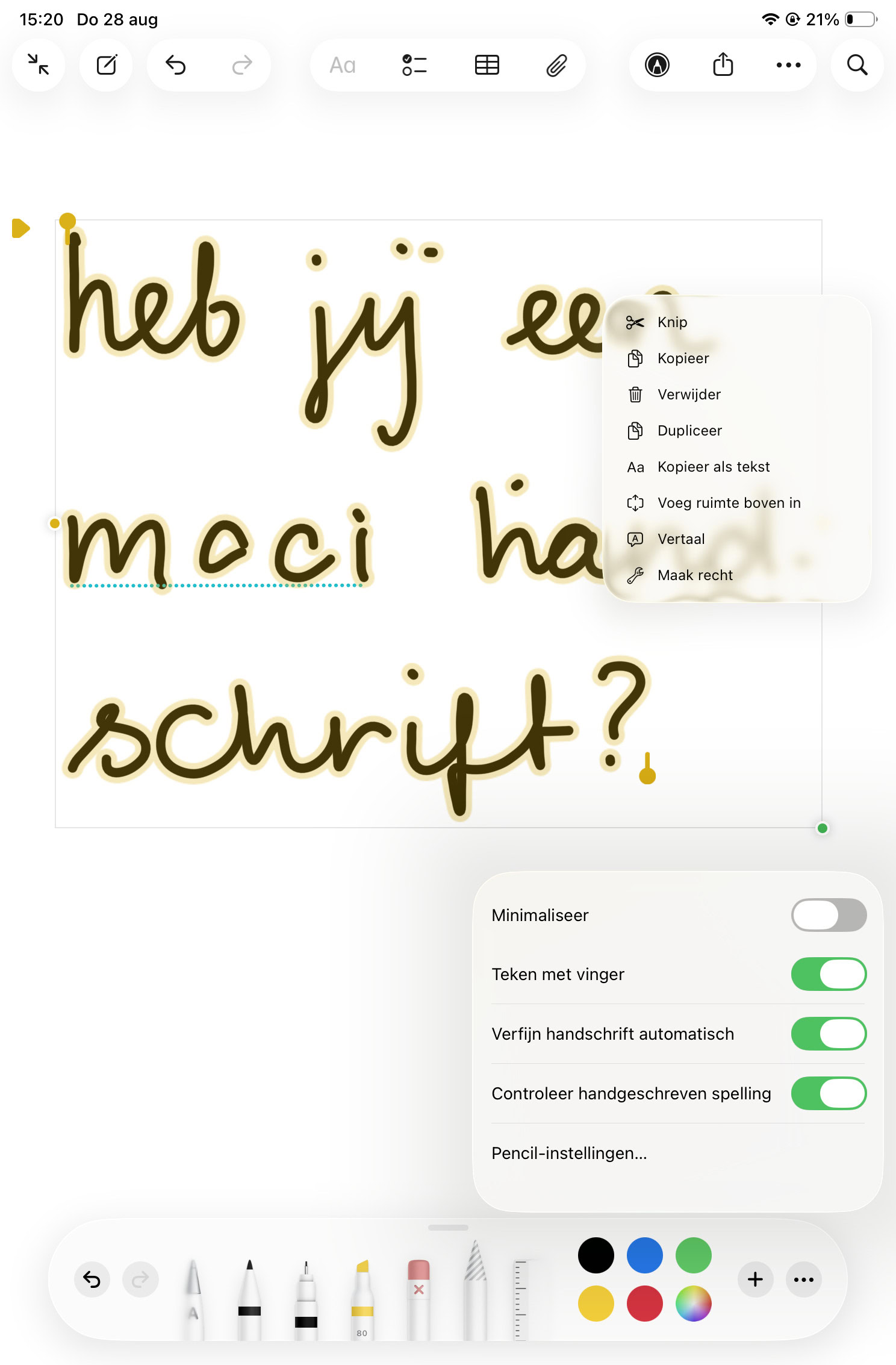 Instructiefoto: Automatisch 