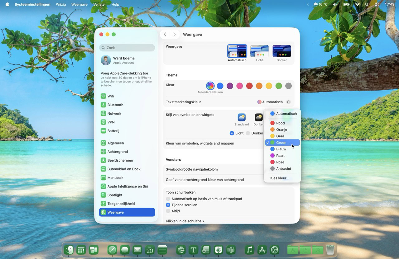 Instructiefoto: Eigen kleur