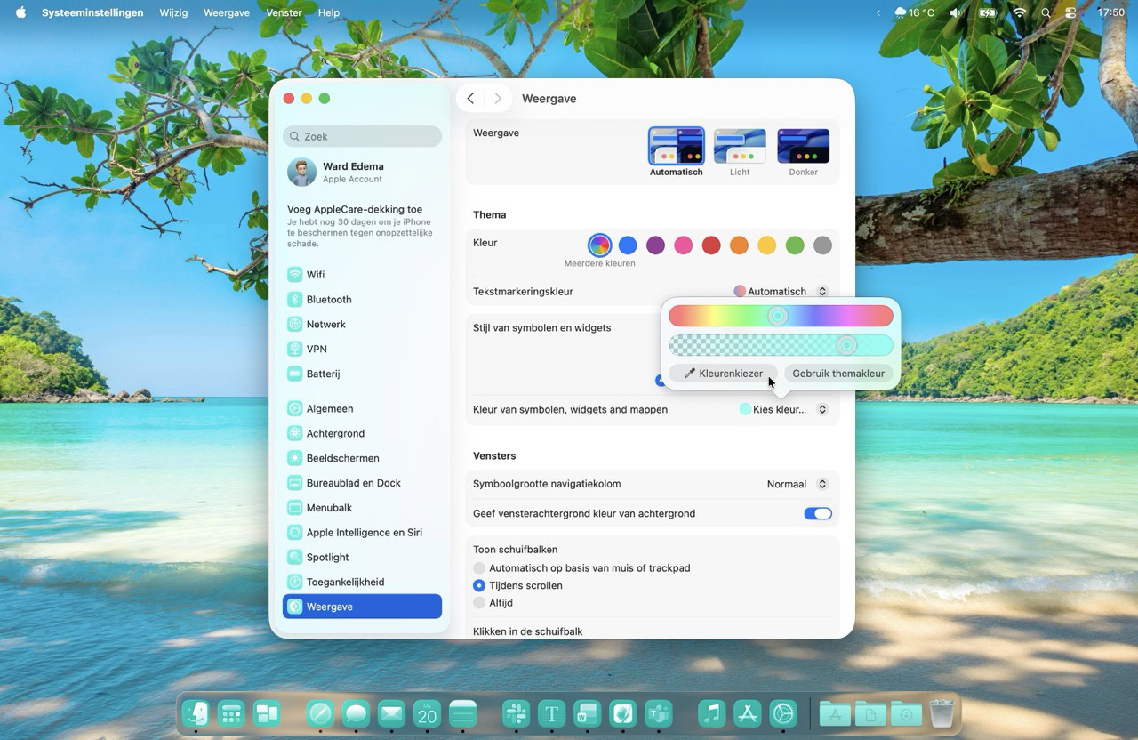 Instructiefoto: Kies kleur