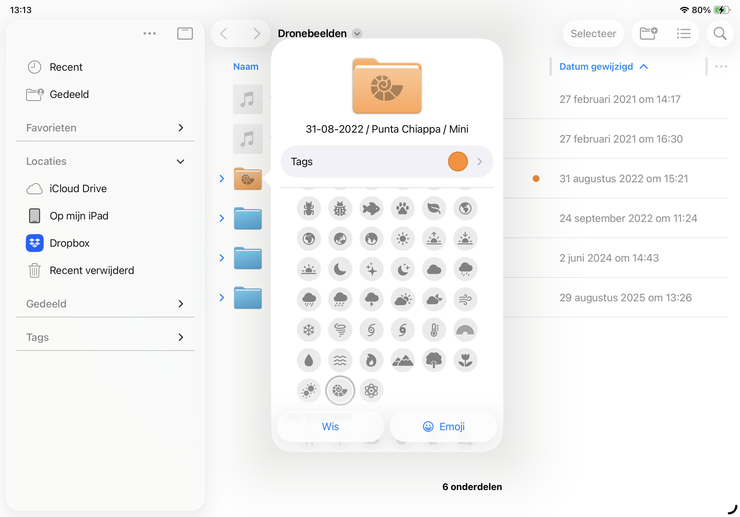 Instructiefoto: Gekleurde mapjes