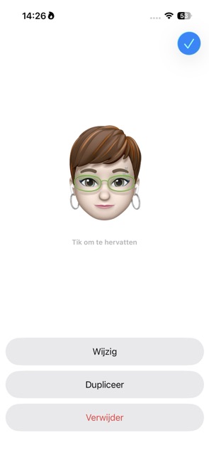Memoji dupliceren