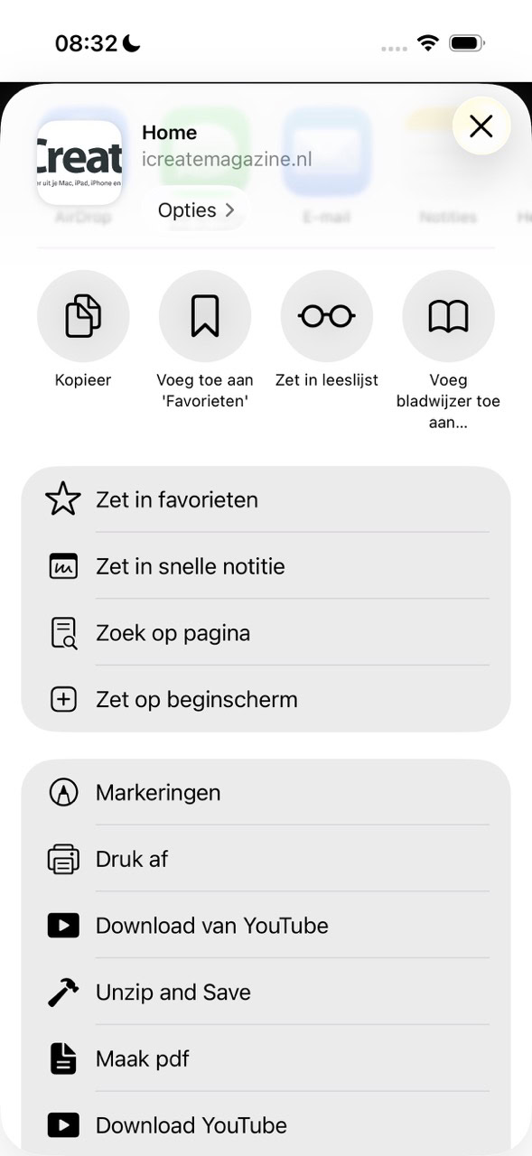 Maak een app van een website
