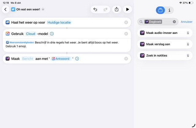 Apple intelligence in Opdrachten