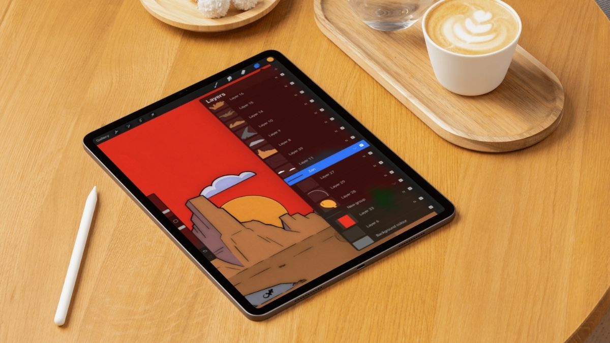 Procreate zonsondergang