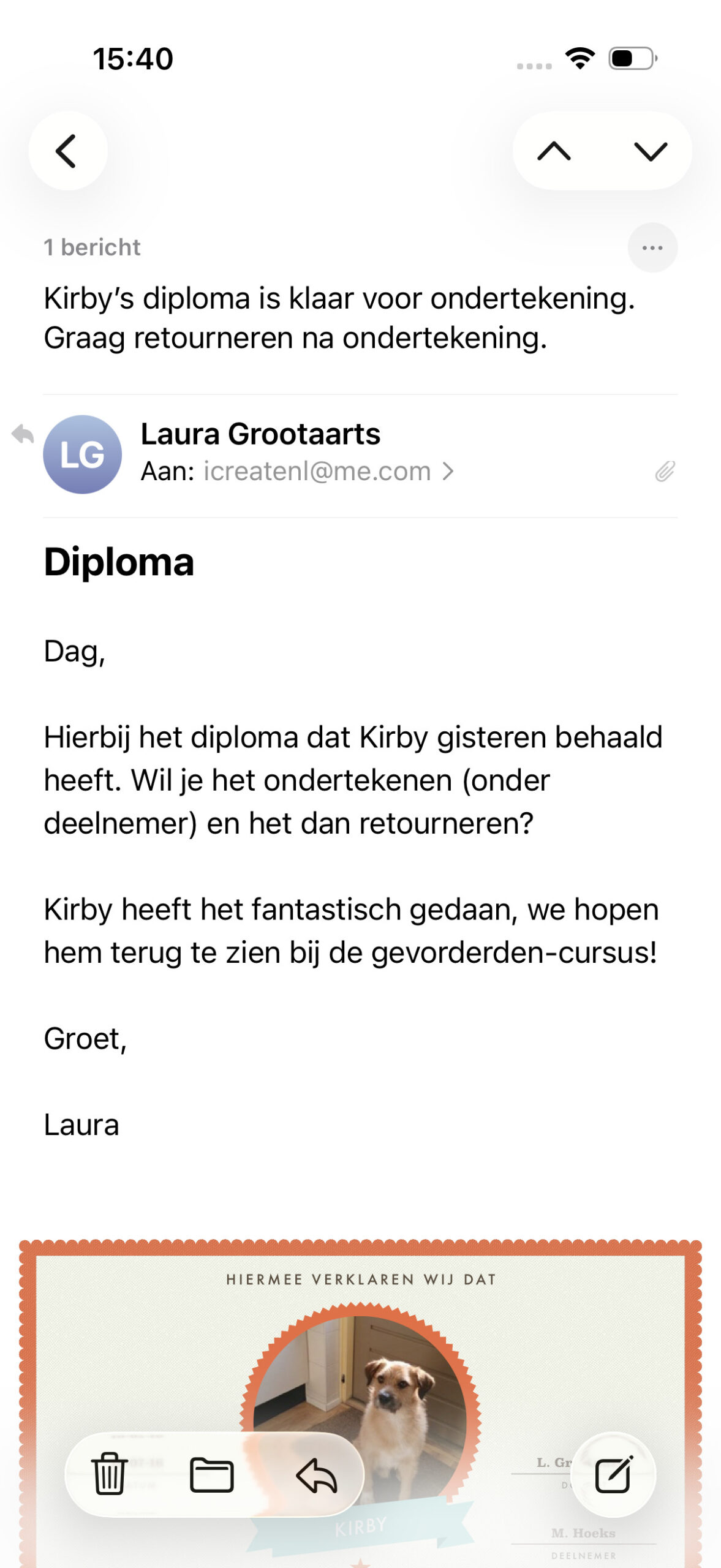 Instructiefoto: Vat samen