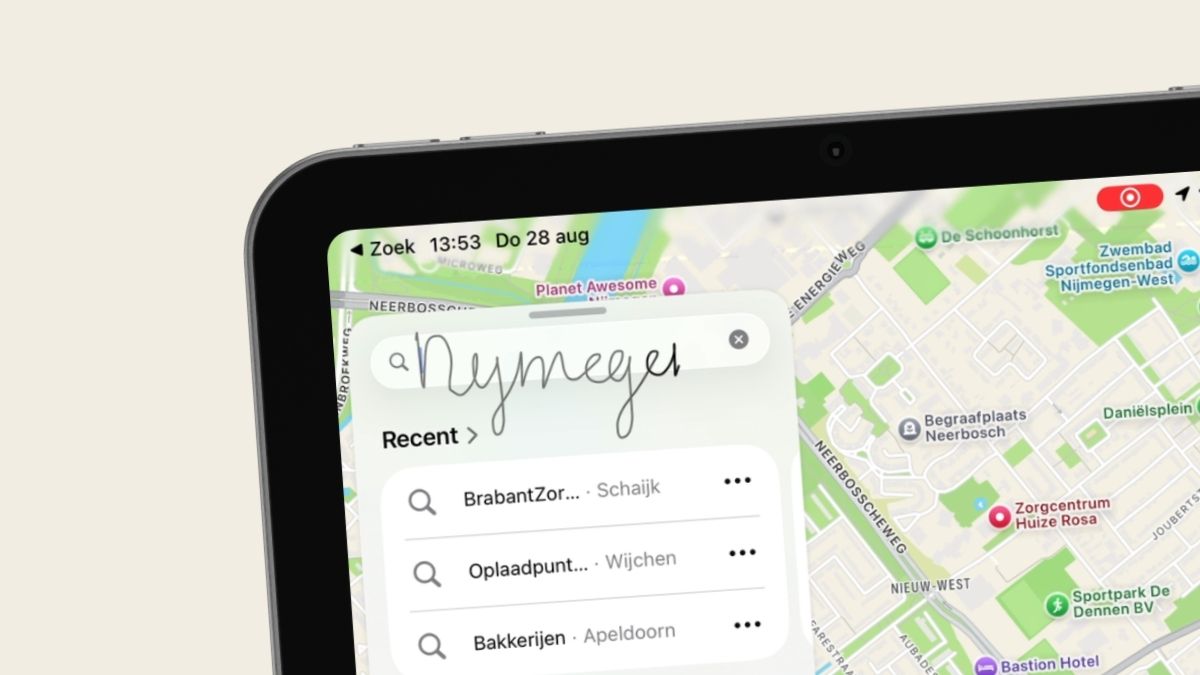 Schrijven op de iPad