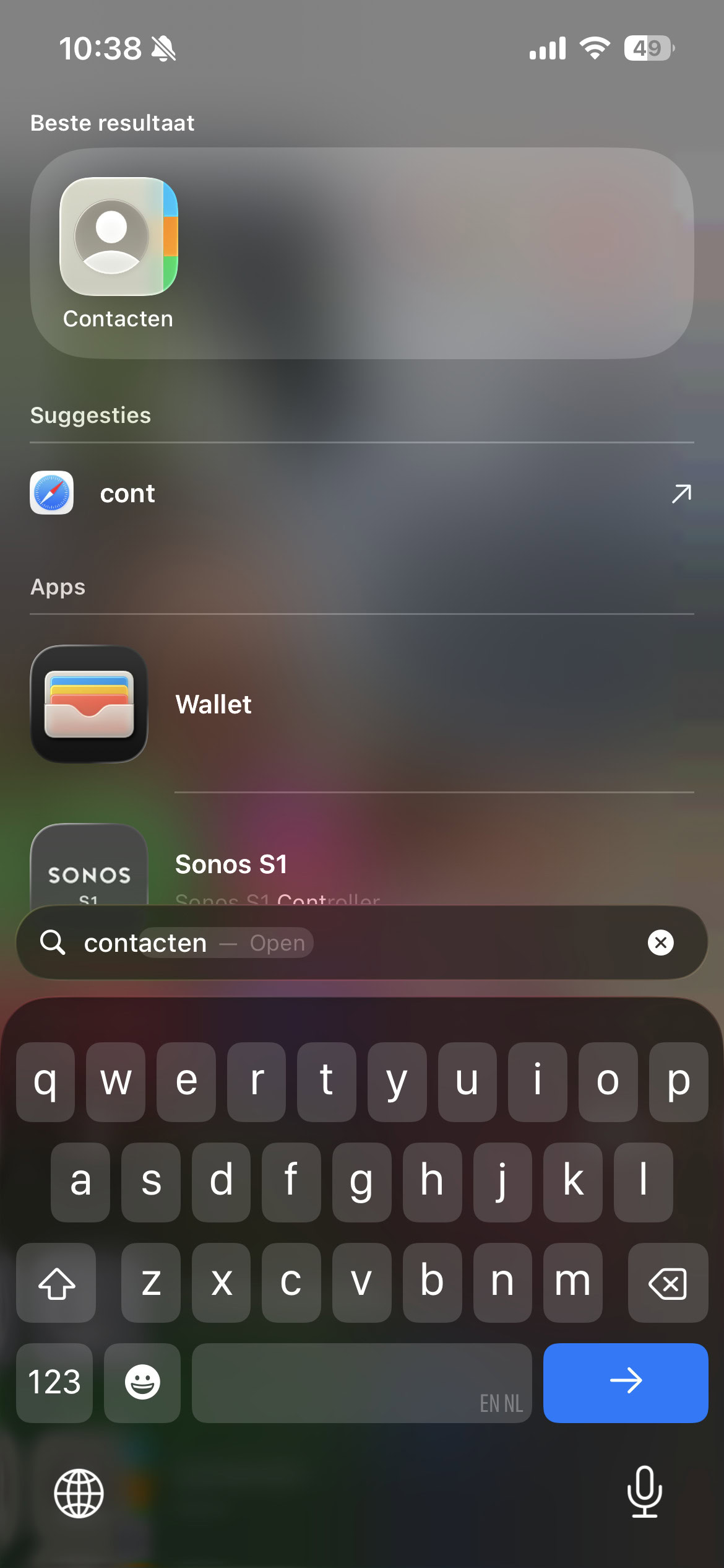 Instructiefoto: Open contacten