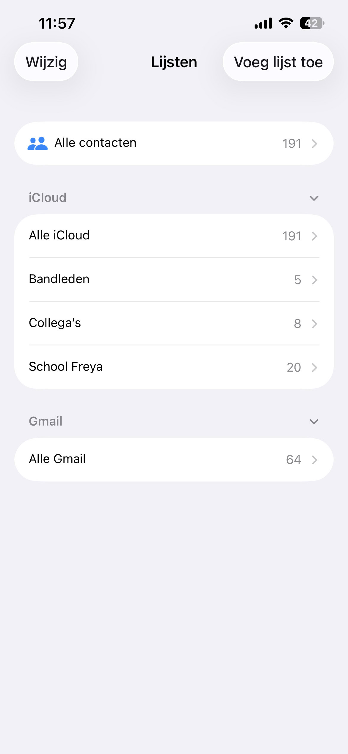 Instructiefoto: Lijsten