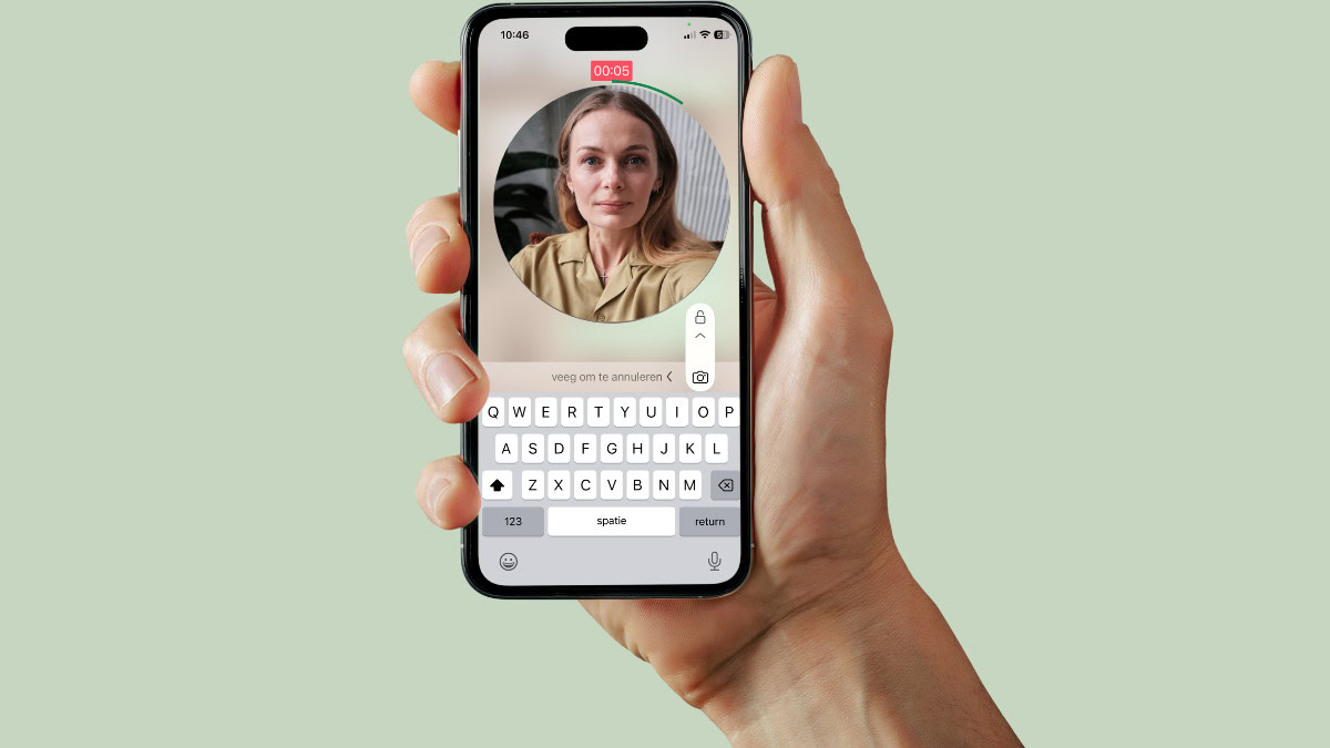 whatsapp videoboodschap opnemen