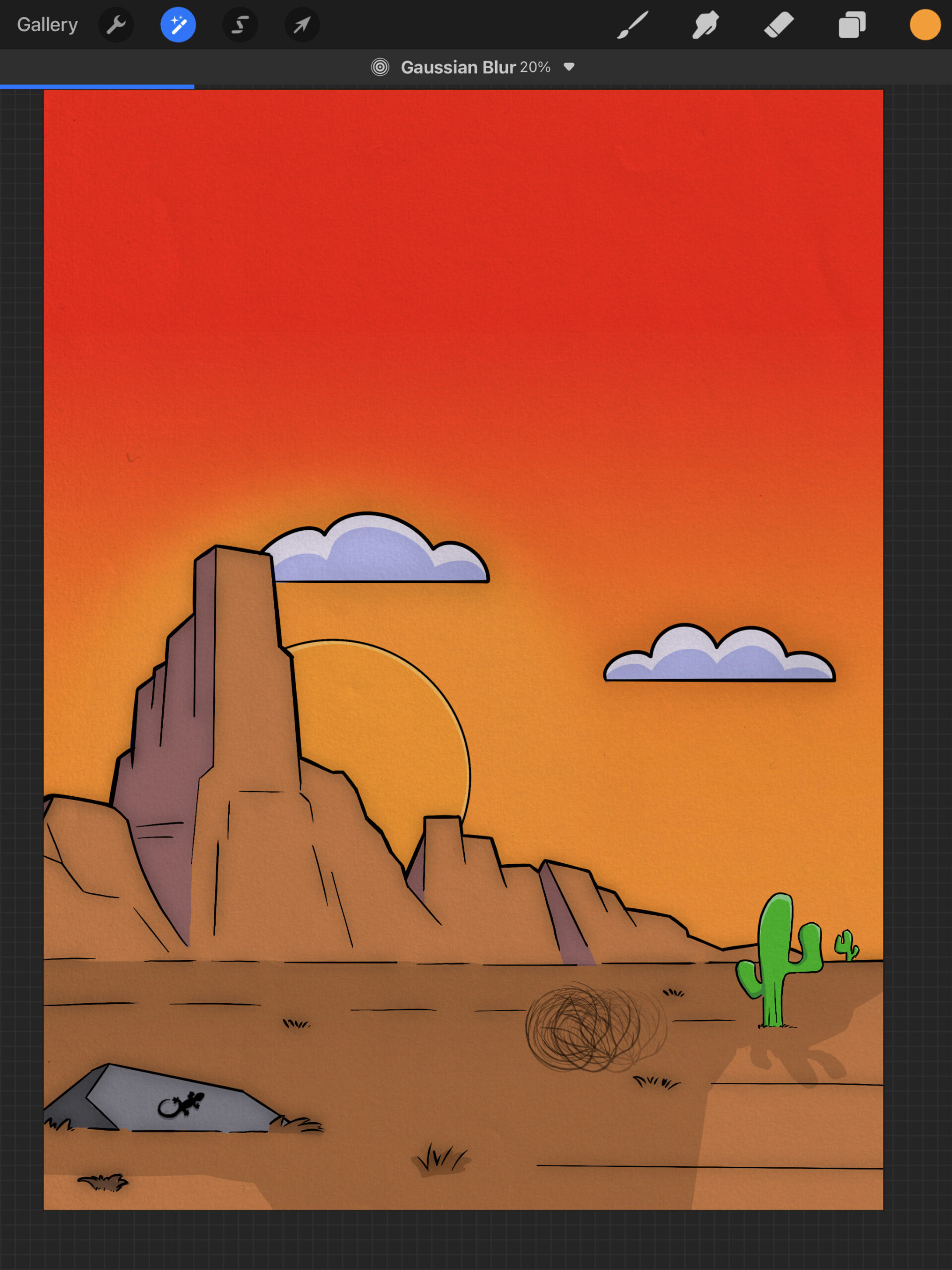 Instructiefoto: Extra kleurverloop