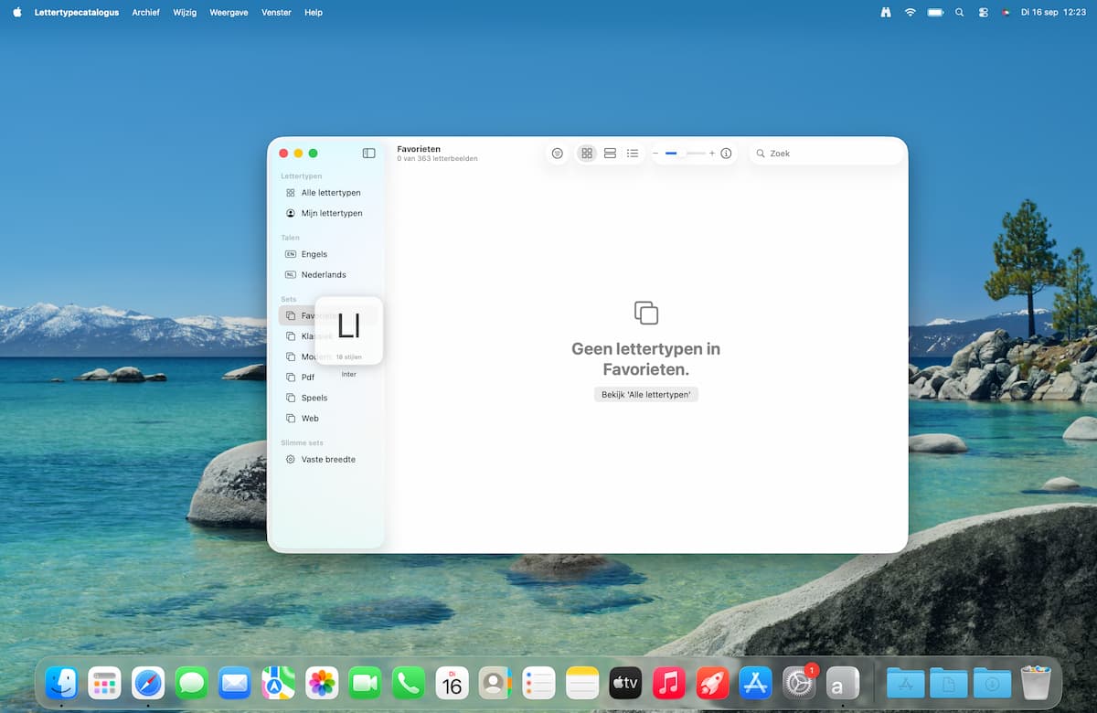 Instructiefoto: Sets maken