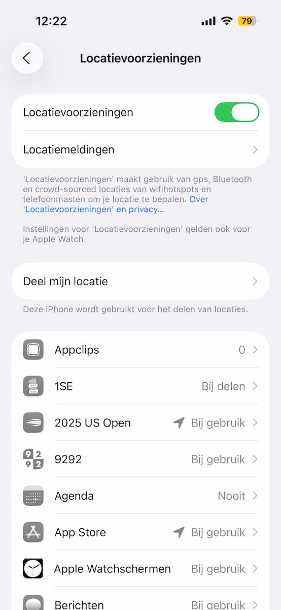 Instructiefoto: Locatievoorzieningen