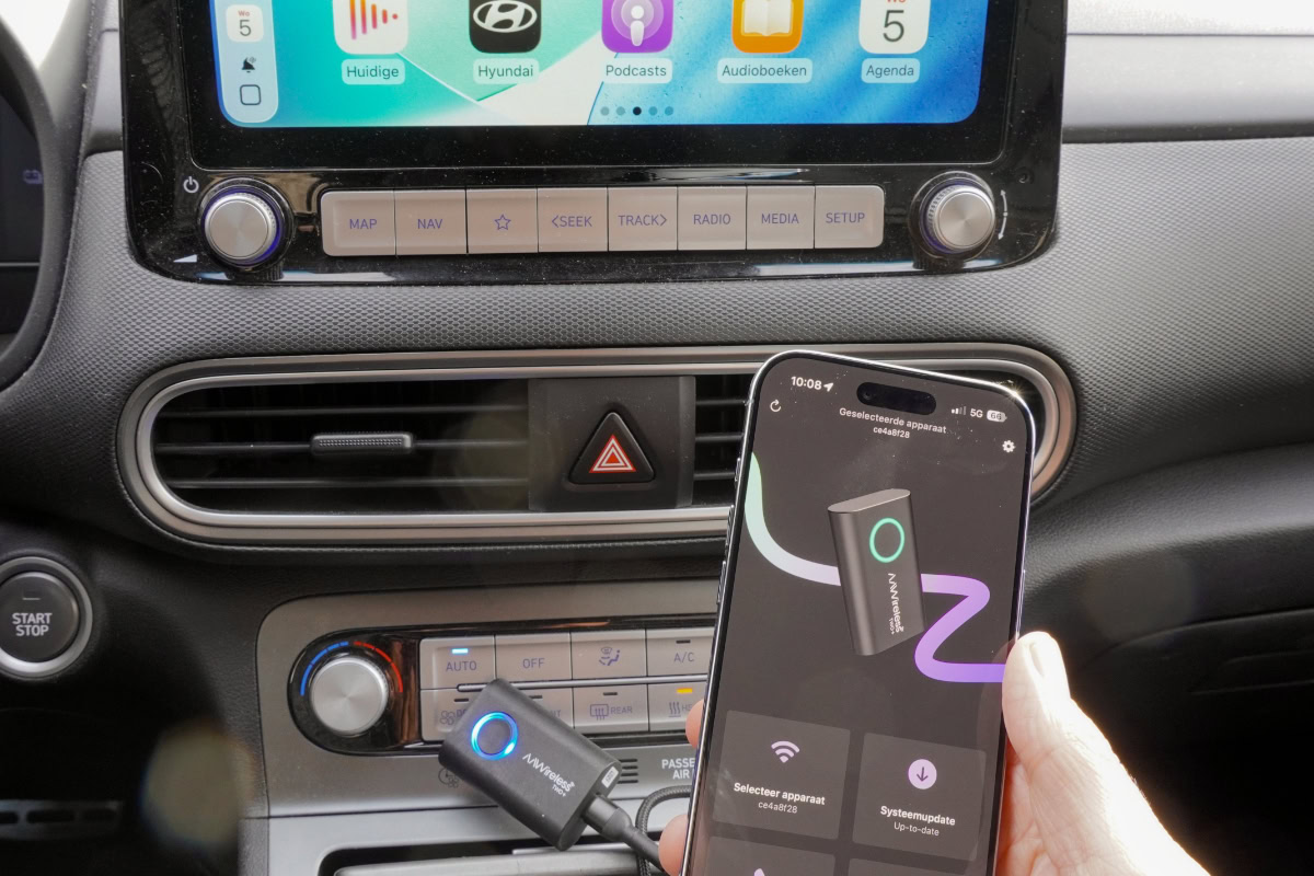 Draadloze CarPlay Adapter - Plug & Play Conversie Van Bedraad Naar Draadloos