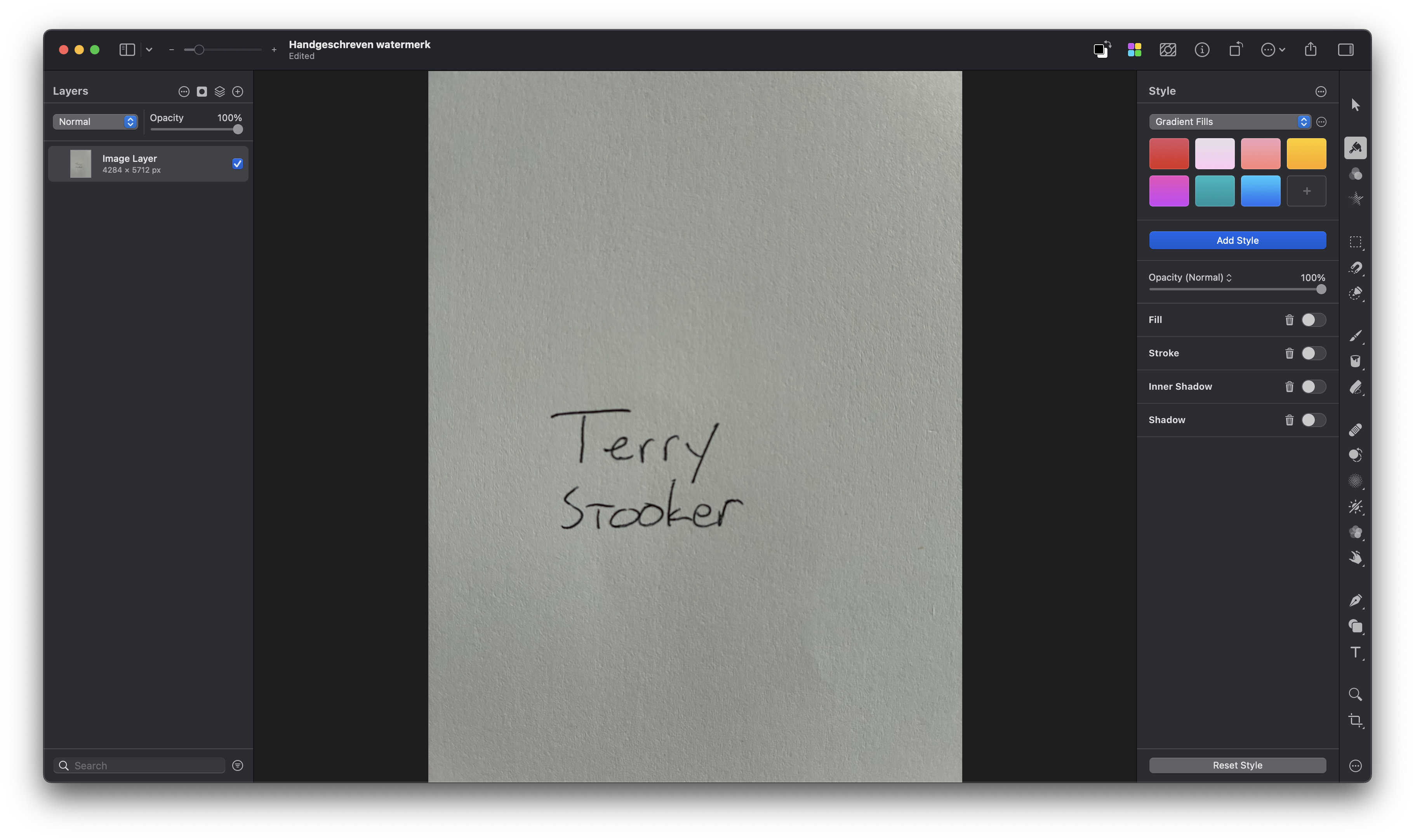 Instructiefoto: Open een fotobewerker