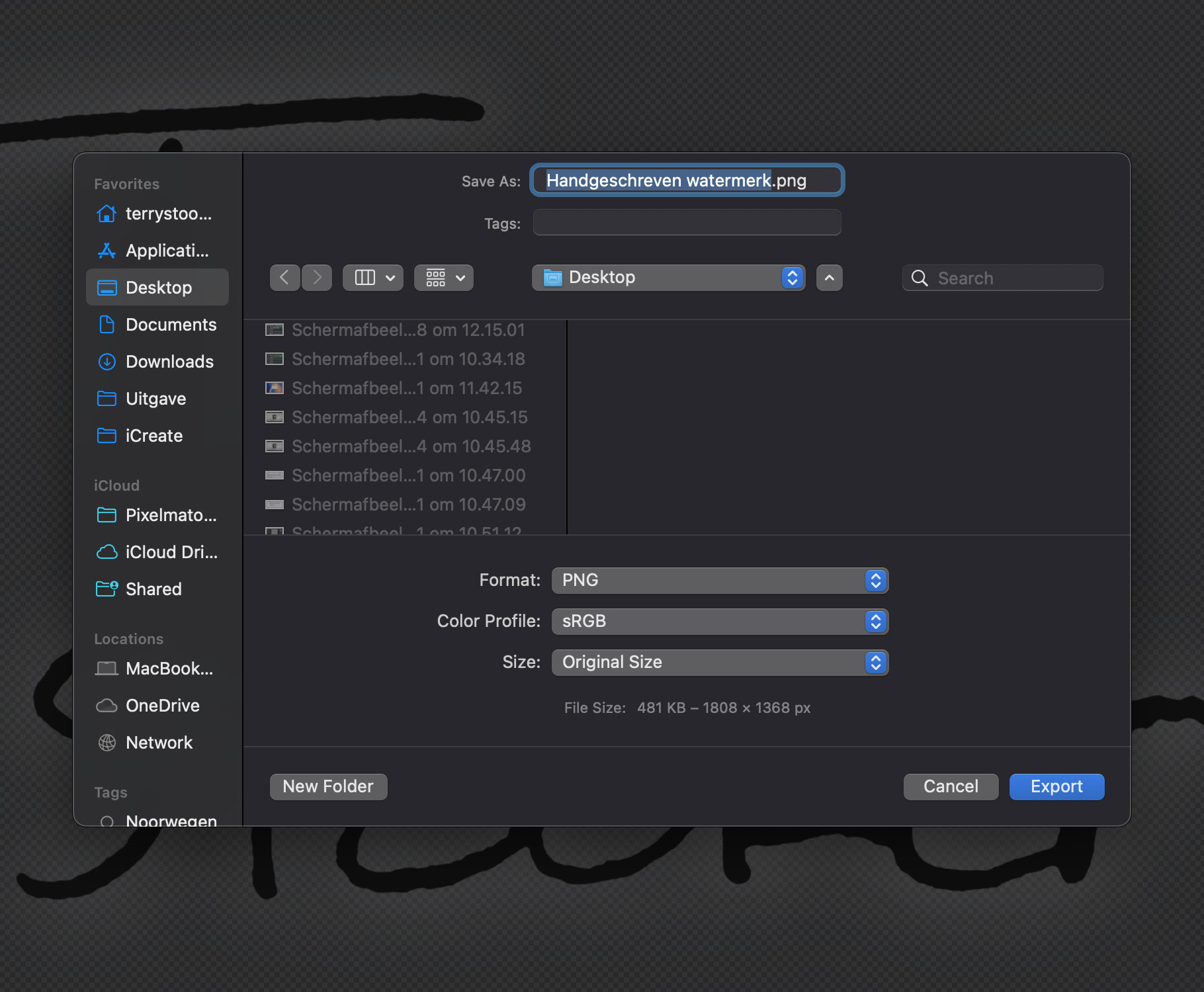 Instructiefoto: Bijsnijden en opslaan