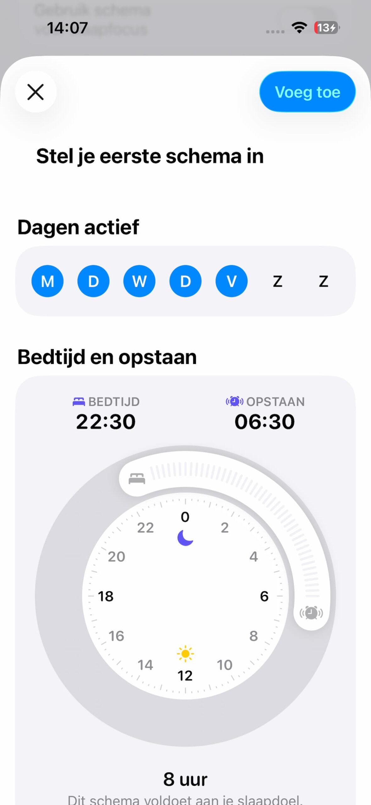 Instructiefoto: Dagen