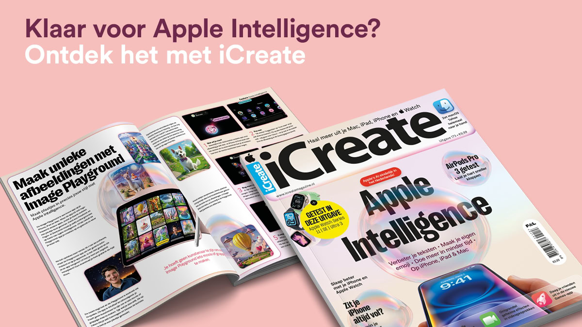 Twee uitgaves van iCreate 173 naast elkaar