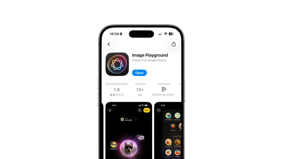 Image playground in de App Store