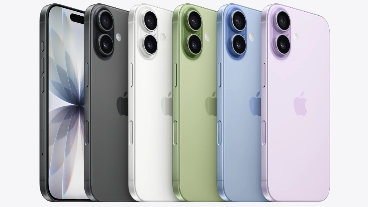 Alle kleuren iPhone 17 naast elkaar