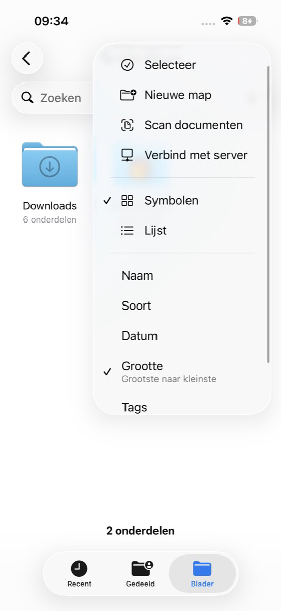 Instructiefoto: Op mijn iPhone