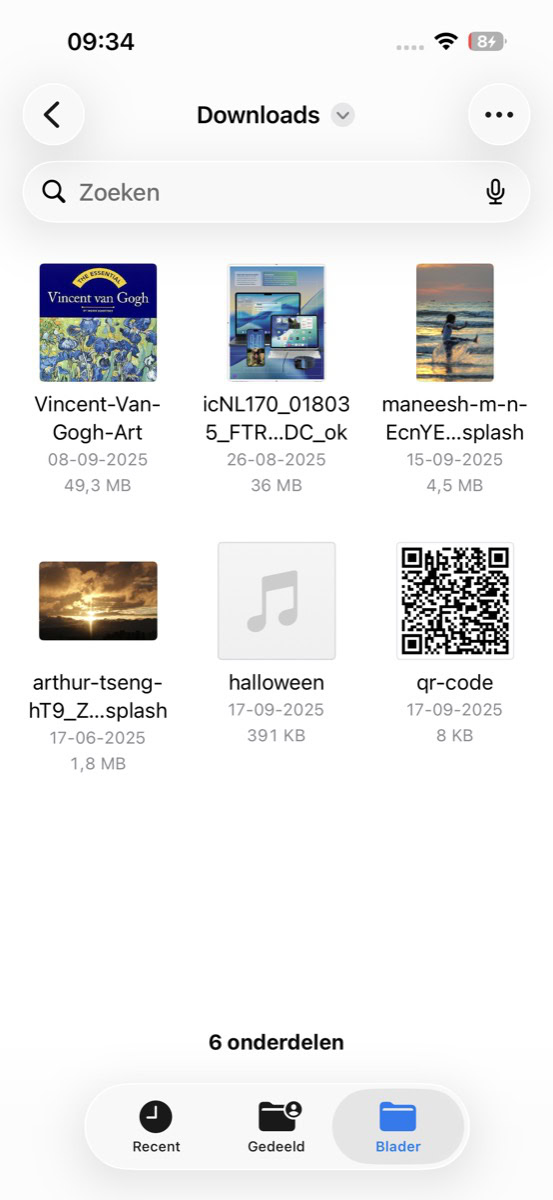 Instructiefoto: Mappen