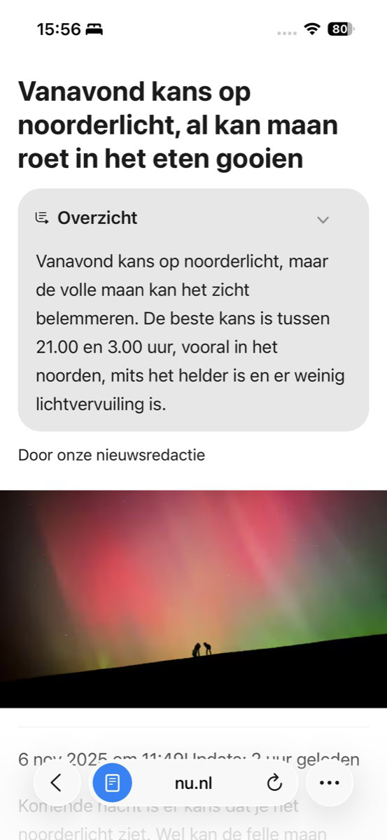 Artikel met samenvatting bovenin