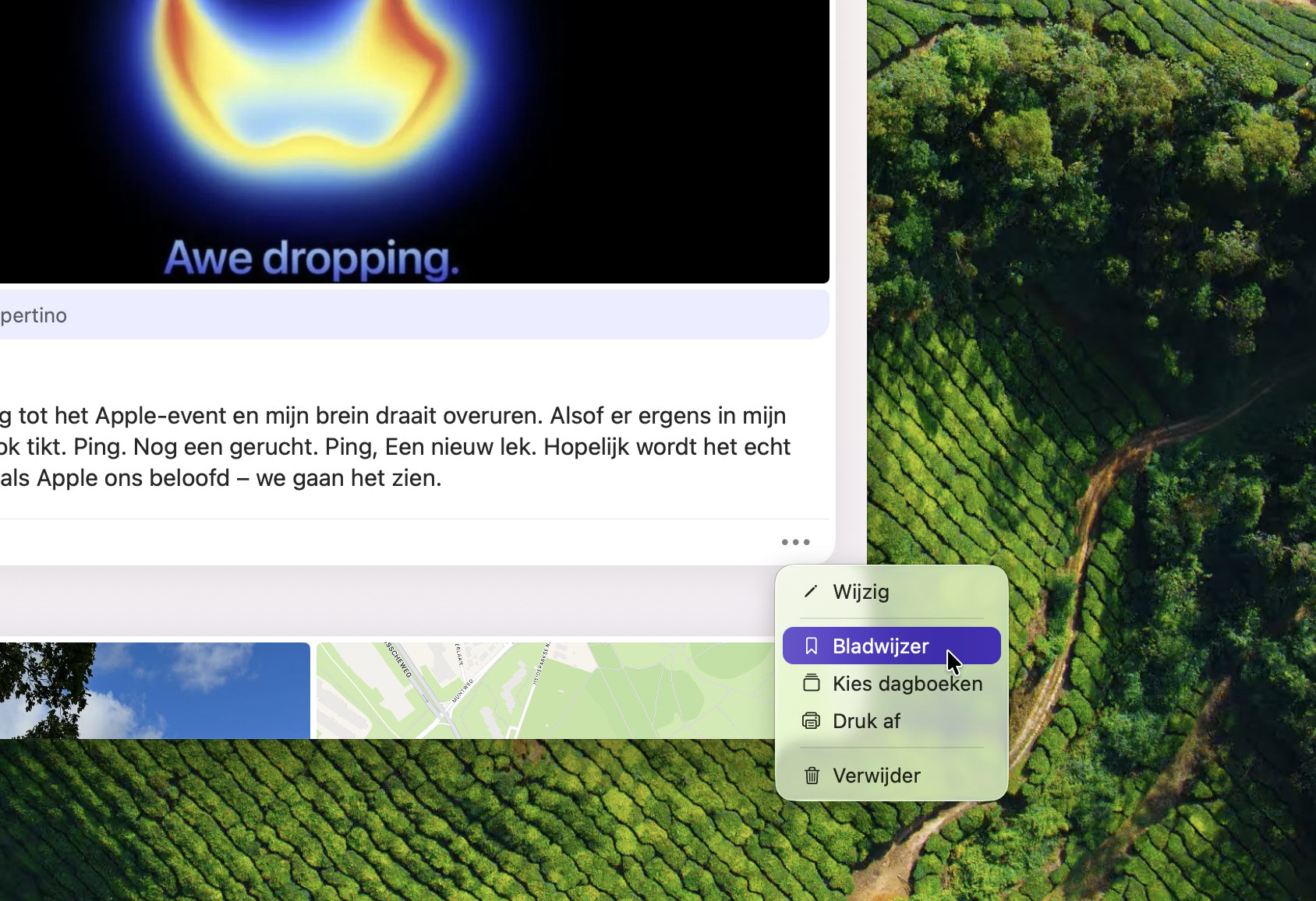 Instructiefoto: Achteraf aanpassen