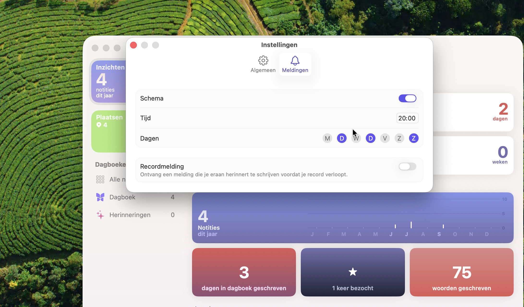 Instructiefoto: Meldingen