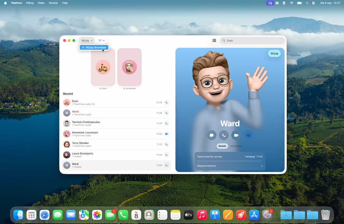 Instructiefoto: Favorieten